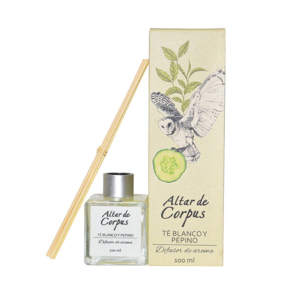 DIFUSOR DE AROMA DE TÉ BLANCO Y PEPINO 100 ML